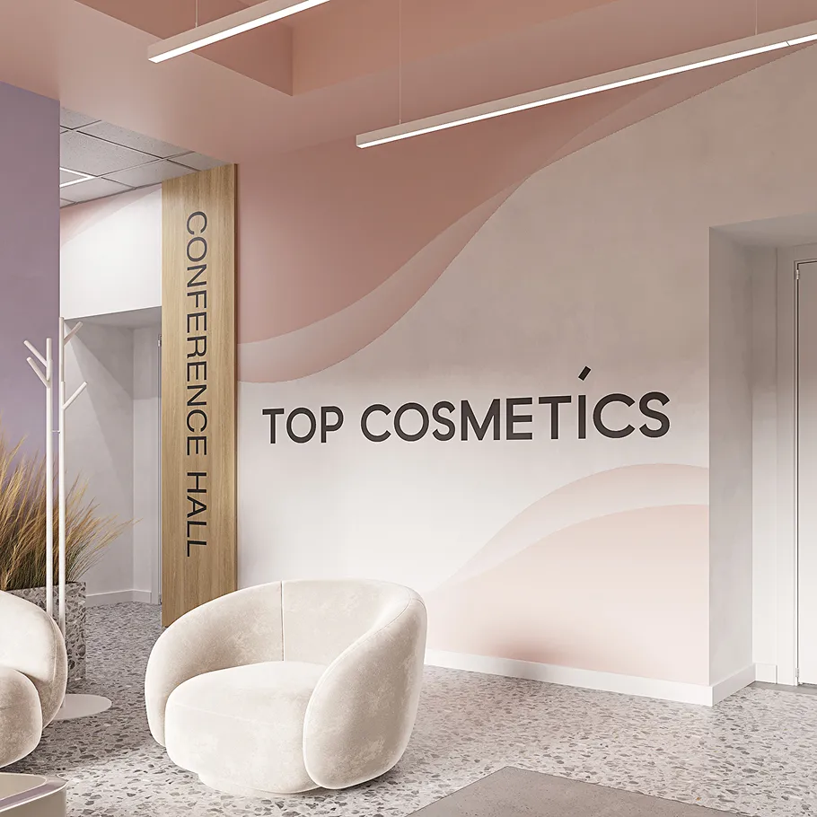 Сучасний інтер'єр Офіс TOP COSMETICS: візуалізація 1
